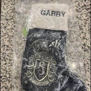 Pottery Barn Embroidered Hufflepuff Stocking